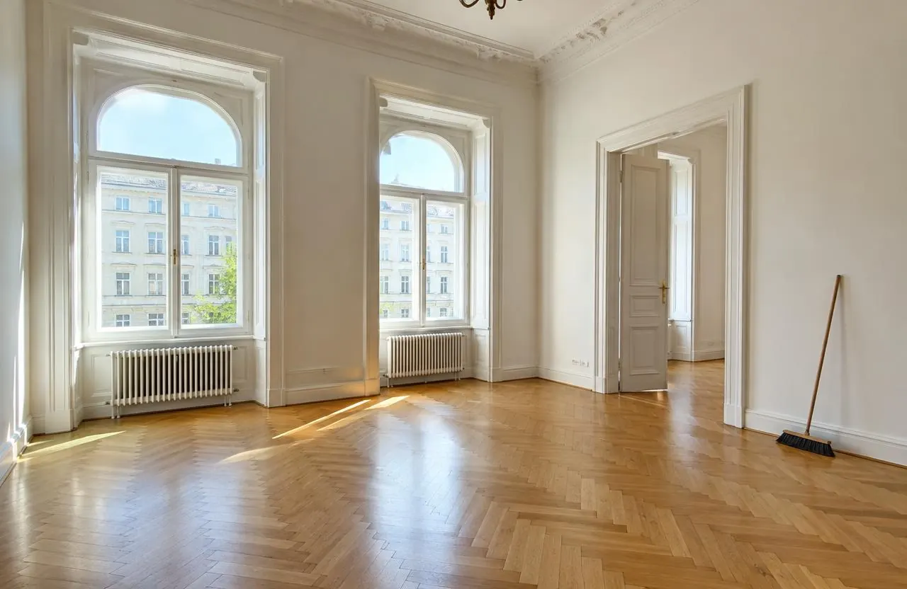 Besenrein übergebene Wohnung nach der Räumung